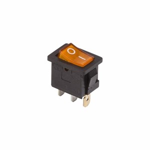 Выключатель клавишный 250V 6А (3с) ON-OFF желтый с подсветкой Mini (RWB-206, SC-768) REXANT H3sPcuOnhlP5XaJU1kkWy2