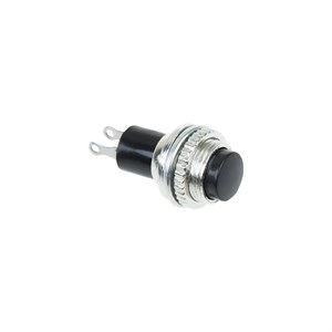 Выключатель-кнопка металл 220V 2А (2с) OFF-(ON) Ø10.2 черная Mini (RWD-213) REXANT FYCOl-0Ahu97AU2PvEdiO0