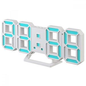 Perfeo LED часы-будильник "LUMINOUS 2", белый корпус / синяя подсветка (PF-6111 MXXGUmHOgrtNlXf4NV3Yt2