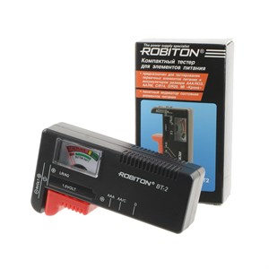 Тестер Robiton BT2 для Элемент питания R03, R6, R14, R20, «Крона», дисковые LR/AG qpGXFxjCjNoNK73rWyAmv3