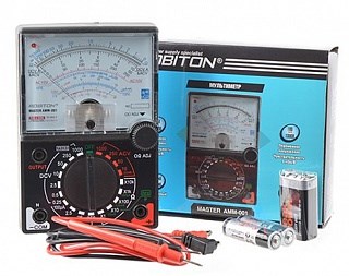 Мультиметр ROBITON MASTER AMM-001 аналоговый, 0,1V-1000V 16797 MJ9TIAe6i1Xfl4R7wyIZx3