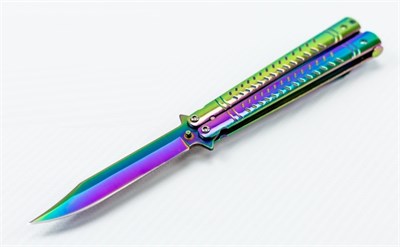 Нож бабочка, цвет бензиновый qRYmg8jxhE7LtIy6nYW2H1