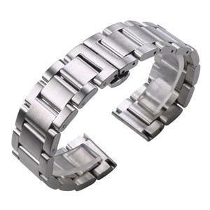 Браслет для часов L22 стальной (бабочка) L22 lwYppPIoiCUC8fO560gh40