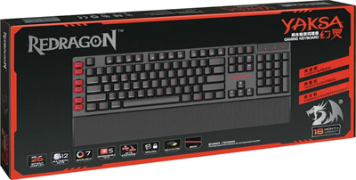 Клавиатура проводная Redragon YAKSA игровая USB 1.5м мультимед. черный jhjXBK6Ch3psZRoeI56g00