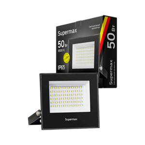 Прожектор светодиодный Supermax 50W IP65 6500К холодный O8Gc3WrzglzWoxVwvwp3g1