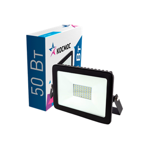 Прожектор светодиодный Космос Super-Slim 50W 230V IP65 6500К холодный черный gPao9Q2ZhEDZd900n61p21