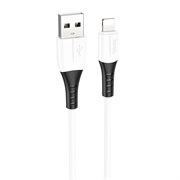 Кабель USB HOCO X82 Silicone USB - Lightning, 2.4А, 1 м, белый KrLtT6bHjdnIzVav99LRS3
