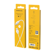 Кабель Borofone BX19 USB - microUSB 1.0м 2.4A ПВХ белый DIczipK5ipr7MTYiyKiYn0