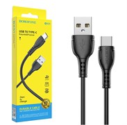 Кабель Borofone BX51 USB (m)-Type-C (m) 1.0м 3.0A ПВХ черный jUHrVcDBiDROEAJLf0Wtu2