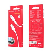 Кабель USB - Type-C Borofone BX30 Silicone, 1.0м, круглый, 3.0A In4v0nuMiX6X-6hBa8R7F0