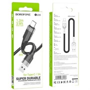 Кабель USB - Type-C Borofone BU35, 1.2м, круглый, 3.0A, нейлон, цвет: чёрный mapIIIBcgNTejA848vM--1