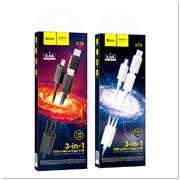 Кабель HOCO X74 USB (m)-2хType-C/Lightning/microUSB (m) 1.0м b7yq8jXVhSxlOZHmt2q7d0