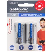 Батарейка GoPower ULTRA LR14 C BL2 Alkaline 1.5V ARjsSs-6i6kLZ0bhmM5h93