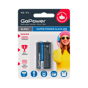 Батарейка GoPower Крона 6LR61 BL1 Alkaline 9V KULihZ-bhaw4ntwHhAX2G3