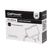 Блок питания GoPower 2.0A 5V 5,5x2,5/12мм импульсный R1EEeFpThUzteWrMORGIr1
