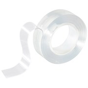 Нано-скотч двусторонний клейкий многоразовый, прозрачный, 1м Ux25fH9hg9rx1JLwDj4uz2