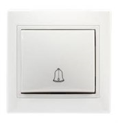 Кнопка звонка 10А белая (SBE-01w-10-B1-0) Smartbuy Венера EZSAjX76iLVD3LnJ1GFQu3