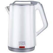 Чайник электр. HomeStar HS-1036 Белый (диск, 1,8л), 1,5кВт, двойной корпус, b7xrf90TiM7JH4voyT99-1