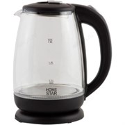 Чайник Homestar HS-1018 (1,8 л) стекло, пластик черный YPaknchPj6keX4gg0Q4lv0