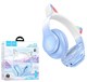 Наушники полноразмерные HOCO W42 Cat Ears, bluetooth 400мАч: голубой -W2Vn2t9j76QSqG9NZPgA3 - фото 260353