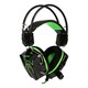 Игровая гарнитура RUSH SNAKE, динамики 40мм, велюровые амбушюры, черн/зеленая Xjd0eNJqgISgkFjJTN1sW1