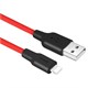 Кабель USB HOCO X21 Silicone USB - Lightning, 2А, 1 м, красный+черный NZLzQYLui-dECg5QdtWjt3