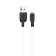 Кабель USB HOCO X21 Silicone USB - Lightning, 2А, 1 м, белый+черный yFPLbRXDjKUfIZmjexWSe2