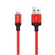 Кабель USB HOCO X14 Times speed USB - Lightning, 2А, 1 м, красный+черный BvfDe25QhOQHZGjc9EC692 - фото 280610