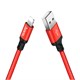 Кабель USB HOCO X14 Times speed USB - Lightning, 2А, 1 м, красный+черный BvfDe25QhOQHZGjc9EC692