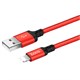 Кабель USB HOCO X14 Times speed USB - Lightning, 2А, 1 м, красный+черный BvfDe25QhOQHZGjc9EC692