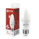 Лампа светодиодная LED-СВЕЧА-VC 6Вт 230В Е27 4000К 570Лм IN HOME hFFyKy8Uh9bJjyIftNhP63 - фото 369345