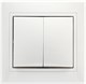 Выключатель 2-клавишный 10А белый, керамика "Венера" (SBE-01w-10-SW2-0-c) HYOzAJlQjH64TdELh21Jz0