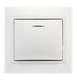 Выключатель 1-клавишный с индикатором 10А белый, керамика "Венера" (SBE-01w-10-SW1-1-c) Qg7OGtRdhFcom9Yh1Uf451