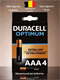 Батарейка Duracell Optimum LR03 AAA BL4 Alkaline 1.5V (4/32) sK1M5FijiEzjHwMdEg5J21 - фото 372601