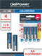 Батарейка GoPower LR6 AA BL4 Alkaline 1.5V (4/48/576) jjrOgPmMi3VuLwqkvkmMp3