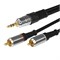 Шнур Стерео 3,5мм - 2 RCA, 1,5м, Gold-металл REXANT R8mfUtYSg7F3Sj9RgCTGE0