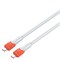 Кабель Type-C Type-C/ 1m/ 100W/ медь/ Силиконовая оплетка/ Gray&Orange z6Pn2eCMil4TKkxV0D-z72 - фото 63939